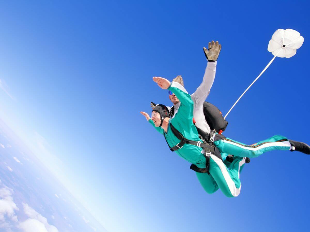 persona practicando deporte extremo